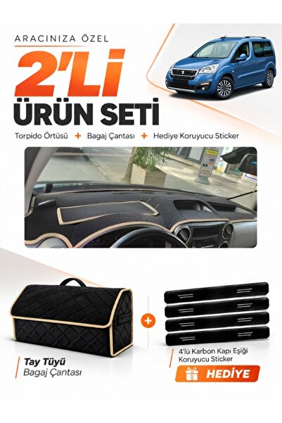 e-biz Peugot Partner Screen-Covered (2008-2017) Compatible Glove Box Cover + ...
