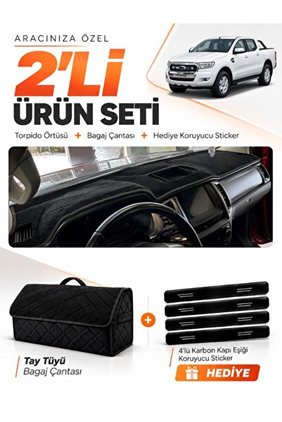 e-biz Ford Ranger (2018-2019) Compatible Dashboard Cover + Tay Feather Trunk ...