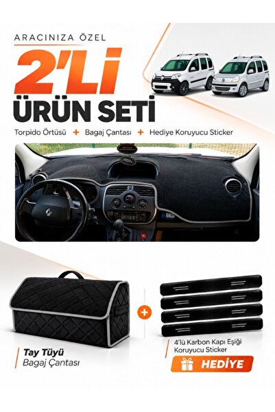 e-biz Renault Kangoo 3 (2010-2018) Compatible Dashboard Cover + Tay Tüy Lugga...