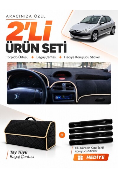 e-biz Peugeot 206 Large Screen (1998-2009) Compatible Glove Box Cover + Thai ...