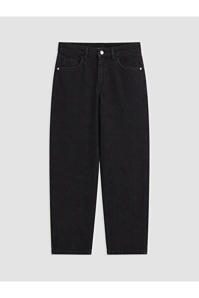 LC Waikiki Two Mt Shop Quality Lcw Jeans Black Denim Straight Balloon Fit Hig...