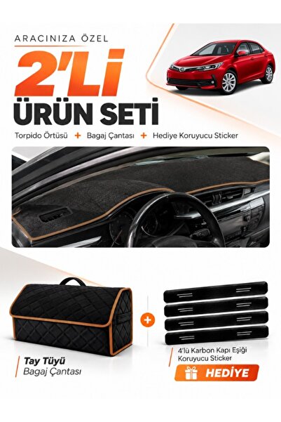 e-biz Toyota Corolla E170 (2012-2018) Compatible Dashboard Cover + Tay Tüy Tr...