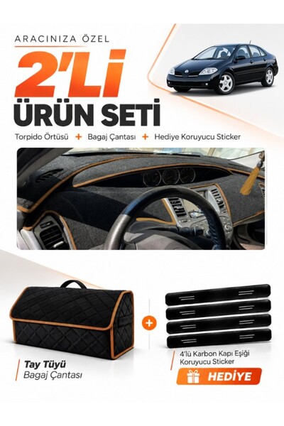e-biz Nissan Primera P12 (2001-2004) Compatible Torpedo Cover + Tay Tüy Lugga...