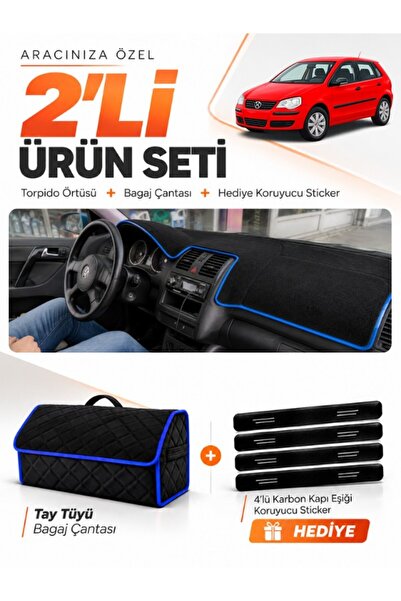 e-biz Volkswagen Polo Dürbün (2001-2009) Compatible Dashboard Cover + Thai Fe...
