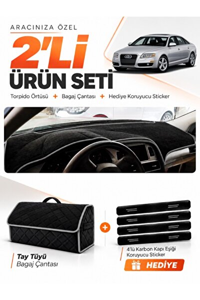 e-biz Audi A6 (2005-2011) Compatible Dashboard Cover + Thai Feather Trunk Bag...
