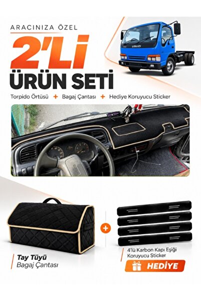 e-biz غطاء توربيدو متوافق مع ISUZU NKR WIDE (1997-2005) + حقيبة أمتعة من الري...