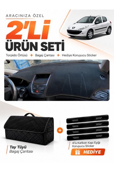 e-biz Dashboard Cover + Thai Feather Trunk Bag + Sticker Set Compatible with ...