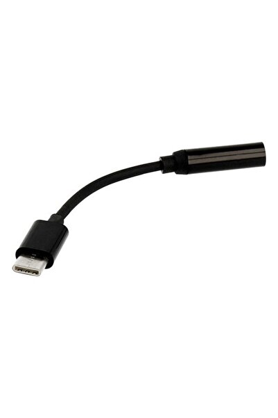 OEM Adaptor audio stereo USB-C Tip-C la mufă jack de 3,5 mm, 10 cm, Negru, ch...