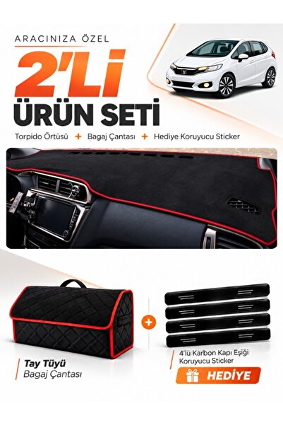 e-biz Honda Jazz (2018-2020) Compatible Glove Box Cover + Thai Feather Trunk ...