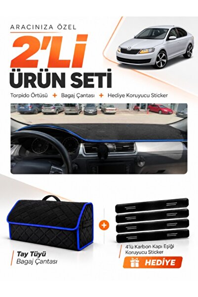 e-biz Skoda Rapid (2013-2017) Compatible Glove Box Cover + Tay Feather Luggag...