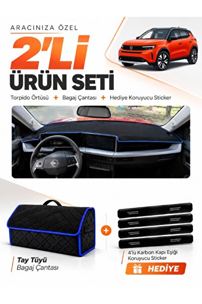 e-biz Opel Frontera (2025-Onwards) Compatible Dashboard Cover + Tay Tüy Lugga...