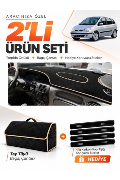 e-biz Renault Scenic 1 (1996-2003) Compatible Glove Box Cover + Tay Feather T...