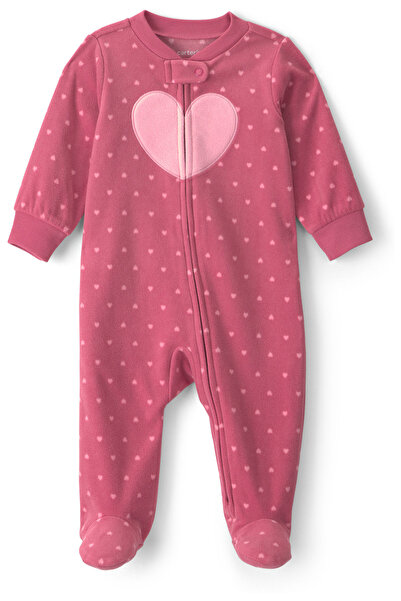Carter's Kız Bebek Polar Tulum Yenidoğan-9 Ay Pembe