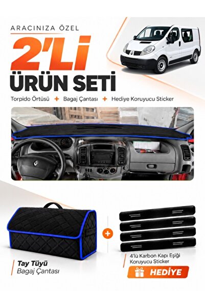 e-biz Renault Trafi̇c (2004-2010) Compatible Glove Box Cover + Tay Tüyü Lugga...