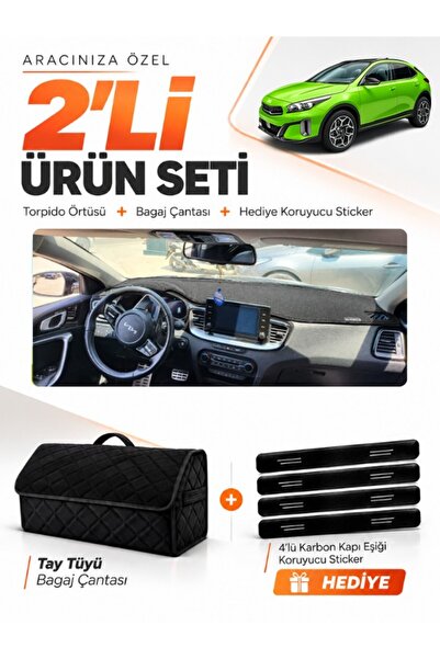 e-biz Kia X-Ceed (2020-2025) Compatible Torpedo Cover + Thai Feather Luggage ...