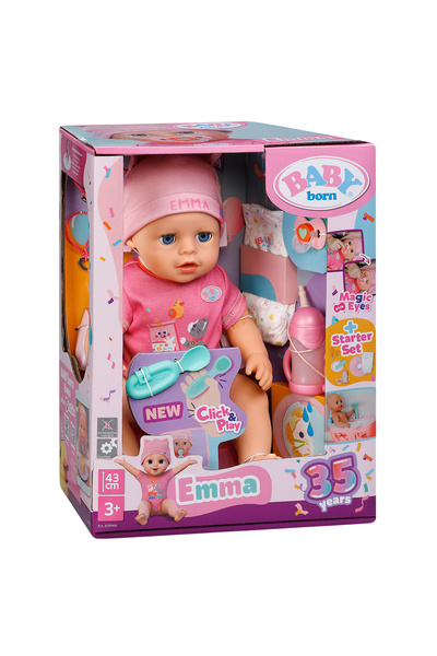 BABY born Păpușă interactivă Emma Click & Play 43 cm cu accesorii