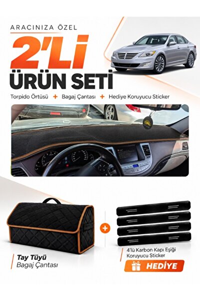 e-biz Hyundai Genesis (2008-2014) Compatible Glove Box Cover + Thai Feather T...