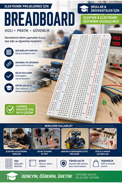 online shopping dsg store Breadboard 830 Noktalı Devre Tahtası