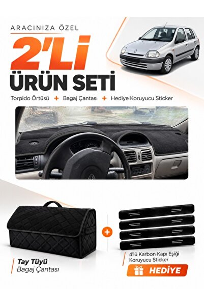 e-biz Renault Clio 2 Screened (1998-2001) Compatible Glove Box Cover + Tay Tü...