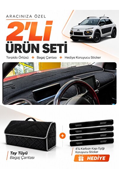 e-biz Citroen Cactus (2014-2017) Compatible Dashboard Cover + Thai Feather Tr...