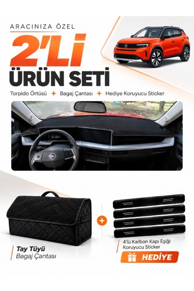 e-biz Opel Frontera (2025-Onwards) Compatible Dashboard Cover + Tay Tüy Lugga...