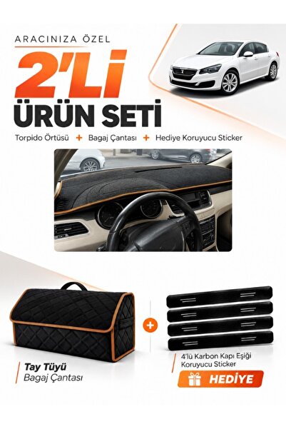 e-biz Peugeot 508 (2010-2018) Compatible Glove Box Cover + Thai Feather Trunk...