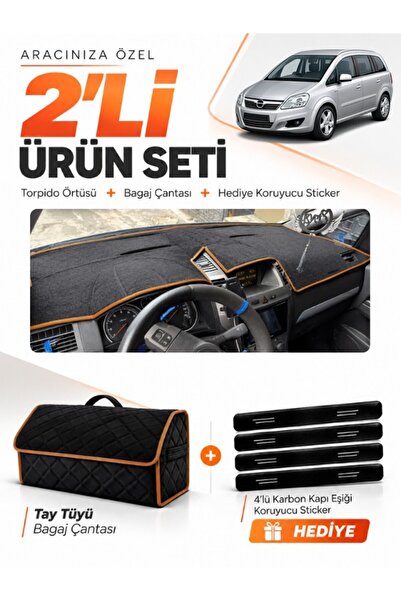 e-biz Opel Zafira B (2004-2011) Compatible Glove Box Cover + Tay Tüy Luggage ...