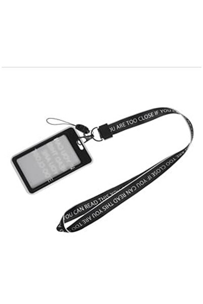 OEM Too Close Black Lanyard ID Badge