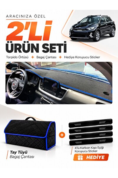 e-biz Kia Stonic (2021-2025) Compatible Torpedo Cover + Thai Feather Trunk Ba...