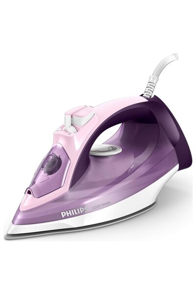 Philips Buharlı Ütü 2400 W Mor Renkli Steam Glide Tabanlı Kireç Önleme Özellikli
