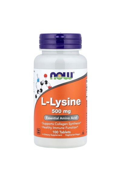 Foods L-Lysine L-Lizin 500 mg 100 Tablet Kolajen Ve Bağışıklık