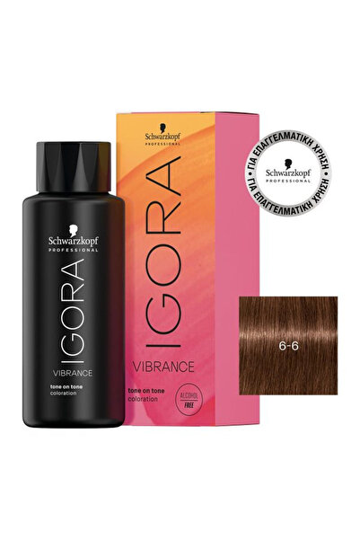 Schwarzkopf Igora Vibrance 6-6 Ξανθό Σκούρο Μαρόν 60ml