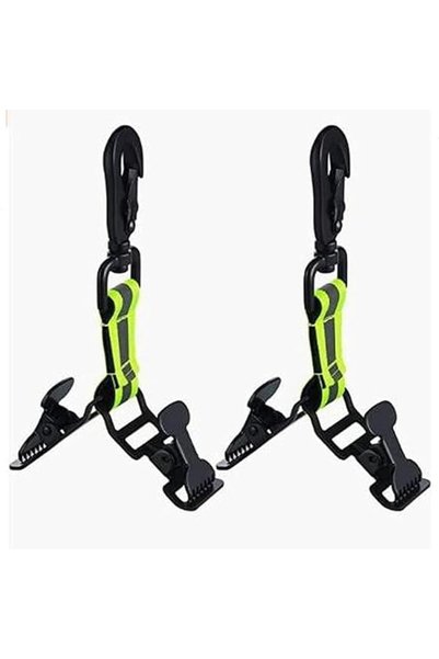 JOYZZZ Firefighter Glove Strap, 2 Pieces Heavy Duty Glove Holder with Reflect...