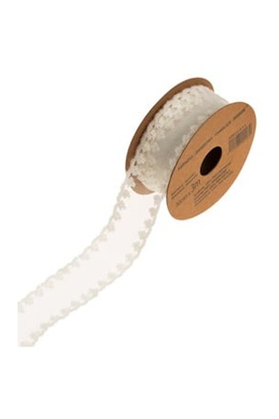 OEM Panglica Ecru din Tul cu Model Dantela 3m x 30mm