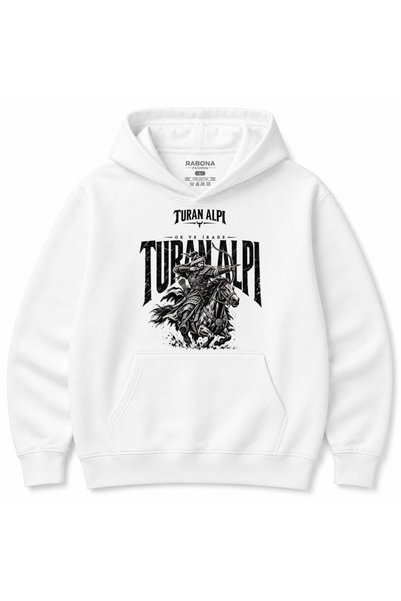 Rabona Fashion Суичър с качулка с дизайн  "Туран Алп Ок и Ирад Конен стрелец "