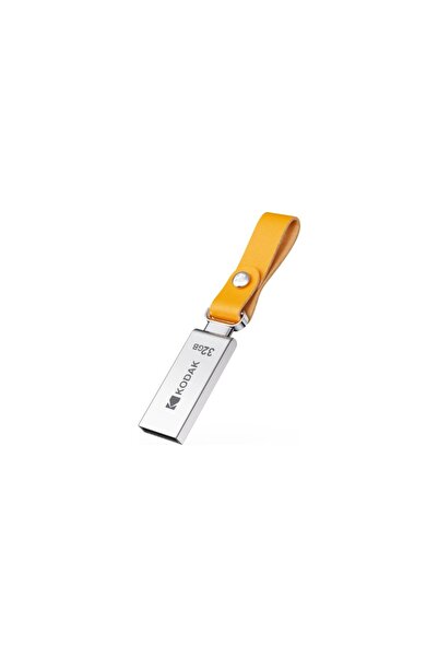32GB 2.0 USB Bellek K122 Metalik Gri Anahtarlık Tasarımlı Yüksek Hızlı Veri Aktarımı