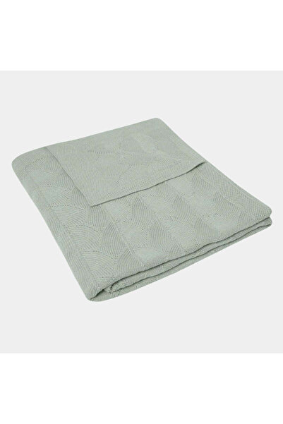 Jollein Pătură de bumbac, 100 x 150 cm, tricotaj Shell Knit, culoare Sea Foam