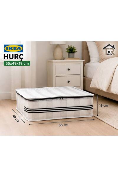 IKEA TREV Hurç 55*49*19 cm Gardırop Düzenleyici Saklama Kutusu Depolama Düzen...