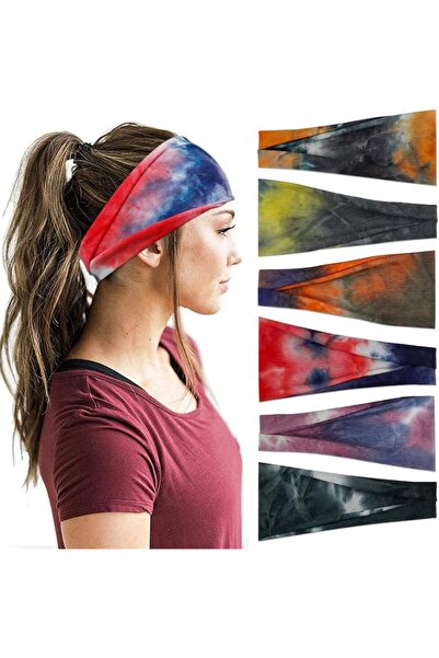 YONUF Boho Headbands For Women Fashion Wide Headband Yoga Workout Head Bands Hair Accessories Band 6