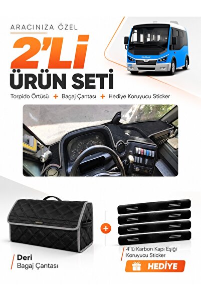 e-biz Karsan Jest (2013-2020) Compatible Torpedo Cover + Leather Luggage Bag ...