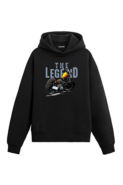 Colermi The Legend Vintage Chopper Motorcycle Design Hooded Sweatshirt
