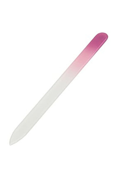 OEM Pink Glass Nail File with Case 14cm
