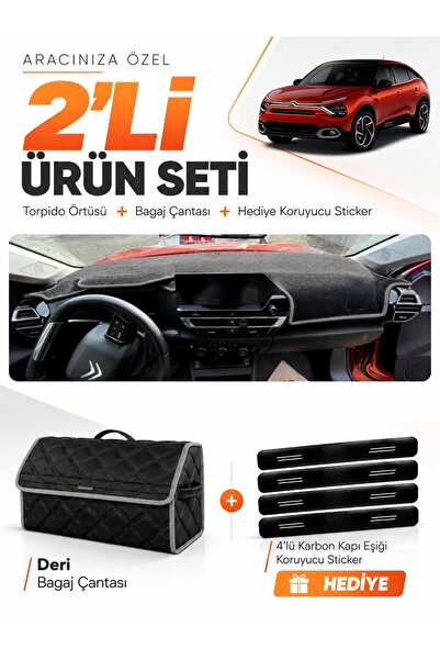 e-biz Citroen C4 Without Display (2020-2026) Compatible Dashboard Cover + Lea...