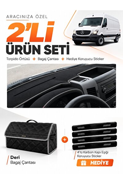 e-biz Mercedes Spri̇nter W906 (2006-2014) Compatible Dashboard Cover + Leathe...