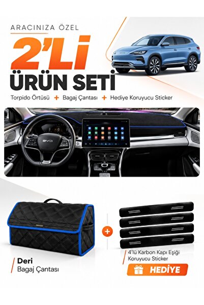 e-biz Byd Seal U Dm (2024-on) Compatible Torpedo Cover + Leather Luggage Bag ...