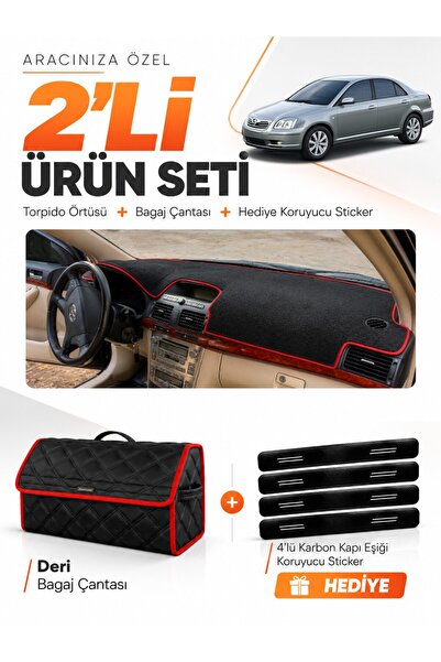e-biz Toyota Avensis Screened T250 (2003-2008) Compatible Torpedo Cover + Lea...