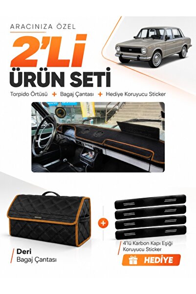 e-biz Tofaş Murat 124 (1971-1977) Compatible Torpedo Cover + Leather Luggage ...