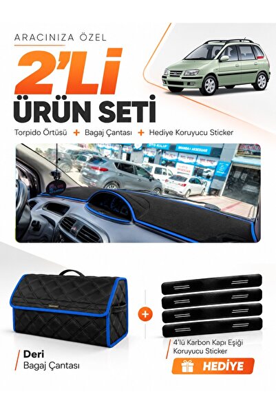 e-biz Hyundai Matrix (2001-2010) Compatible Torpedo Cover + Leather Luggage B...