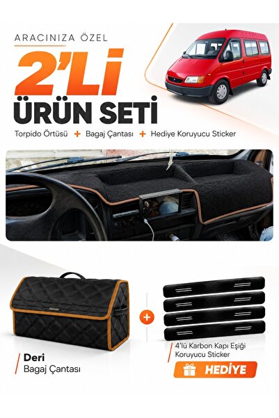 e-biz Ford Transit 1 (1986-1994) Compatible Glove Box Cover + Leather Luggage...