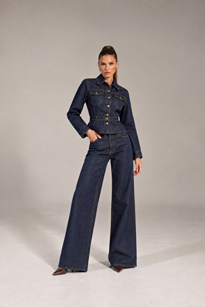 CEBBUTİK PEPLUM KOT TAKIM